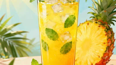 Drink de Abacaxi com Hortelã Refrescante, Tropical e Fácil de Fazer