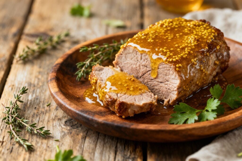 Imagem atual: Tender ao Molho de Mostarda e Mel