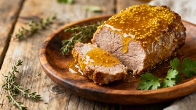 Tender ao Molho de Mostarda e Mel